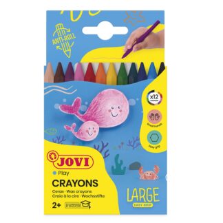 Crayón Cera Hexagonal 12 colores