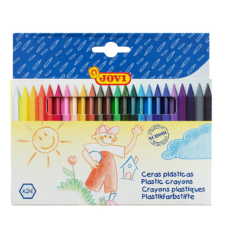 Crayón de Cera Hexagonal 24 colores