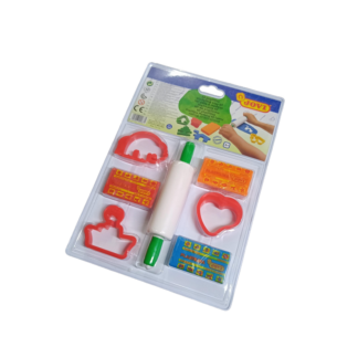 Kit de Plastilina, Moldes y Rodillo